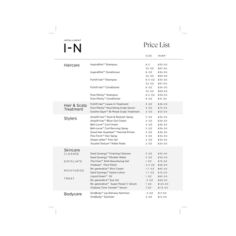 I-N Price List